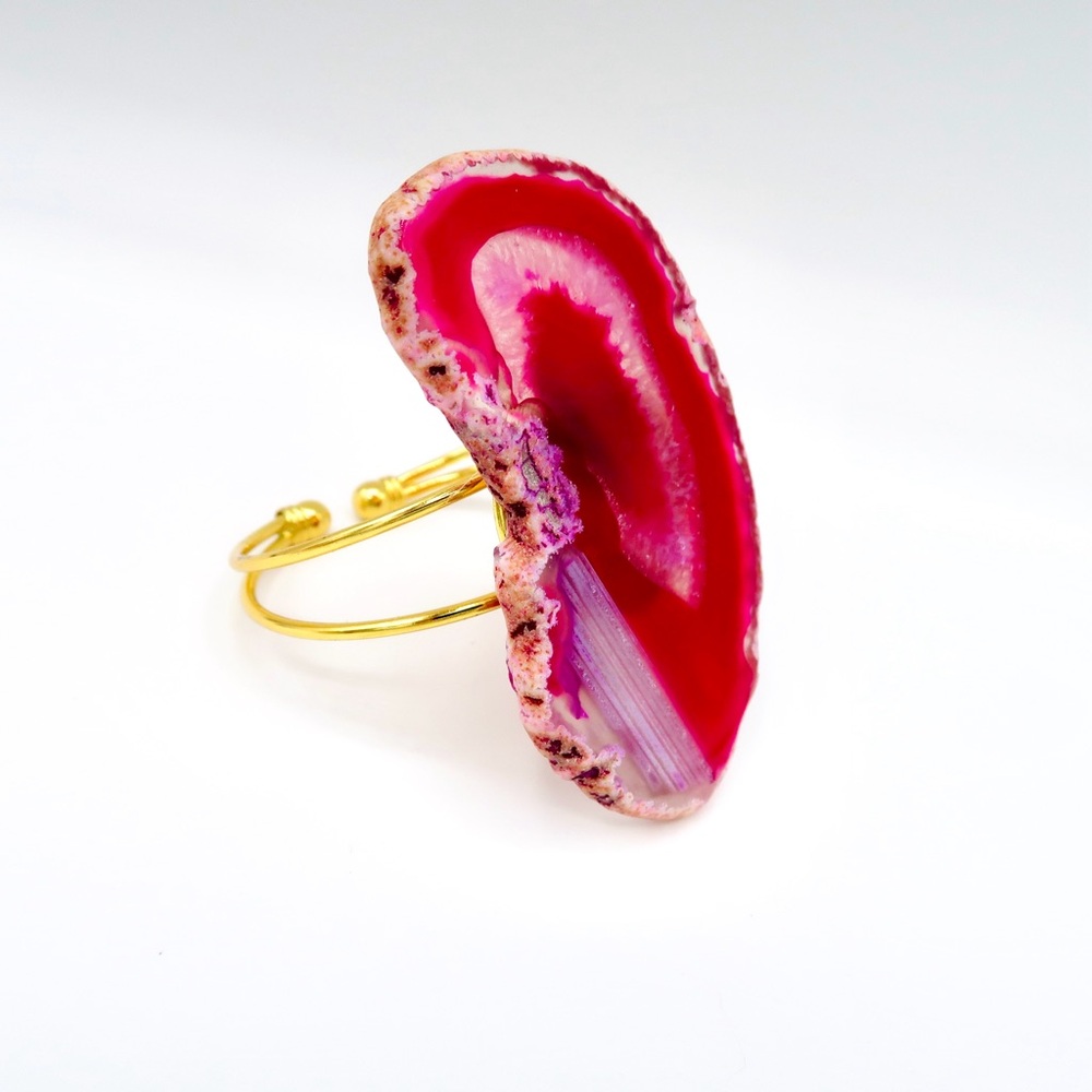 RARE PINK GEODE BRACELET